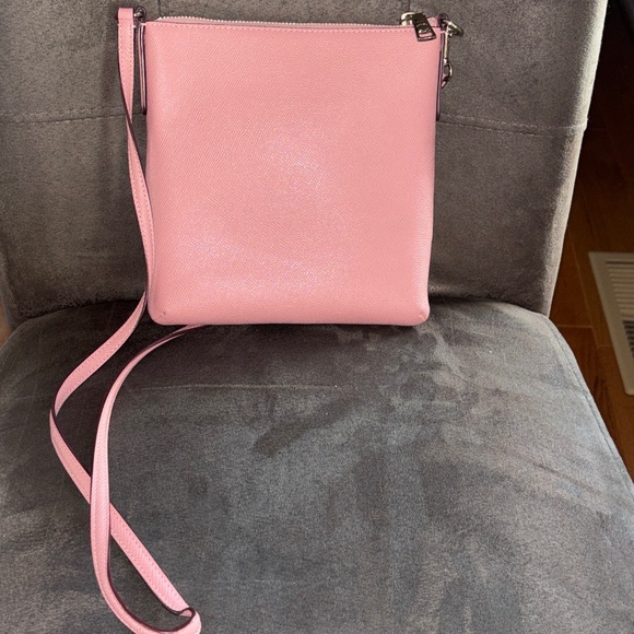 Coach Kitt Candy Pink Leather Messenger Crossbody Handbag - Picture 4 of 8